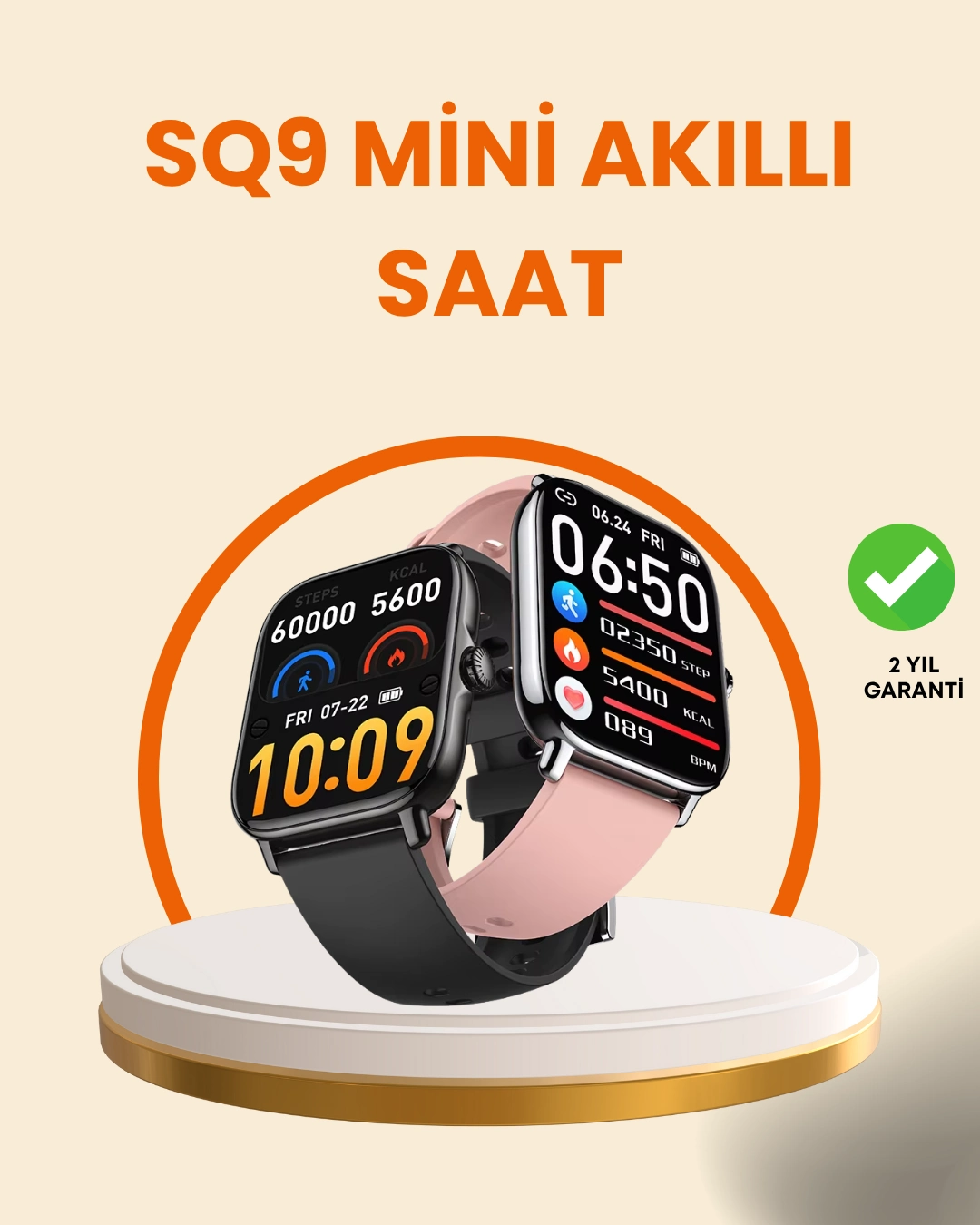 Mey İthalat® Bluetooth Aramalı Akıllı Saat IOS Android Uyumlu