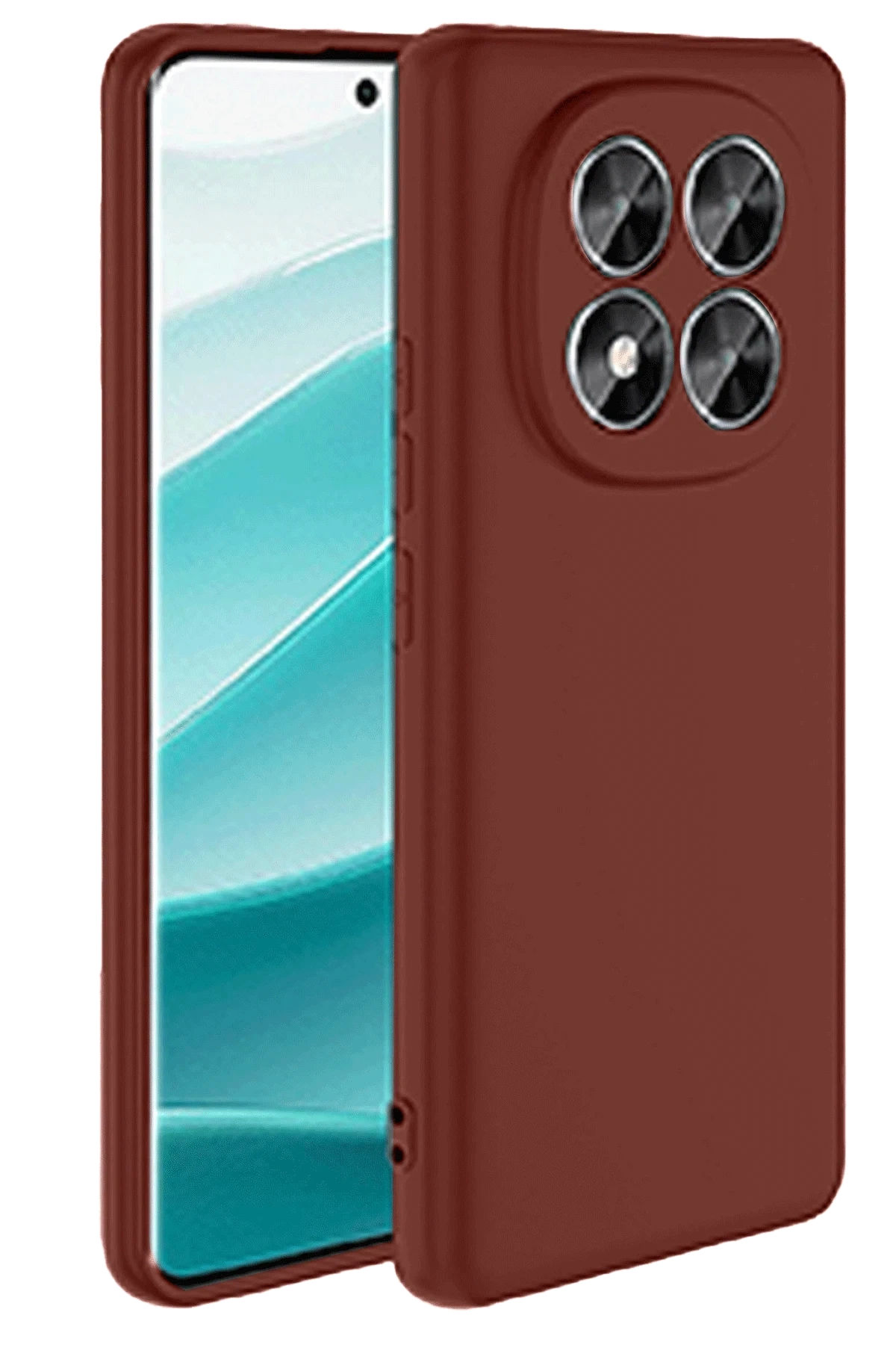 Mey İthalat®   Redmi Note 14 Pro 5G Kılıf First Silikon - Bordo