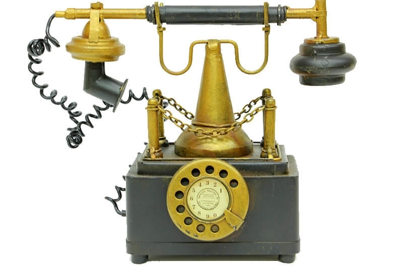 Dekoratif Metal Telefon Kumbaral
