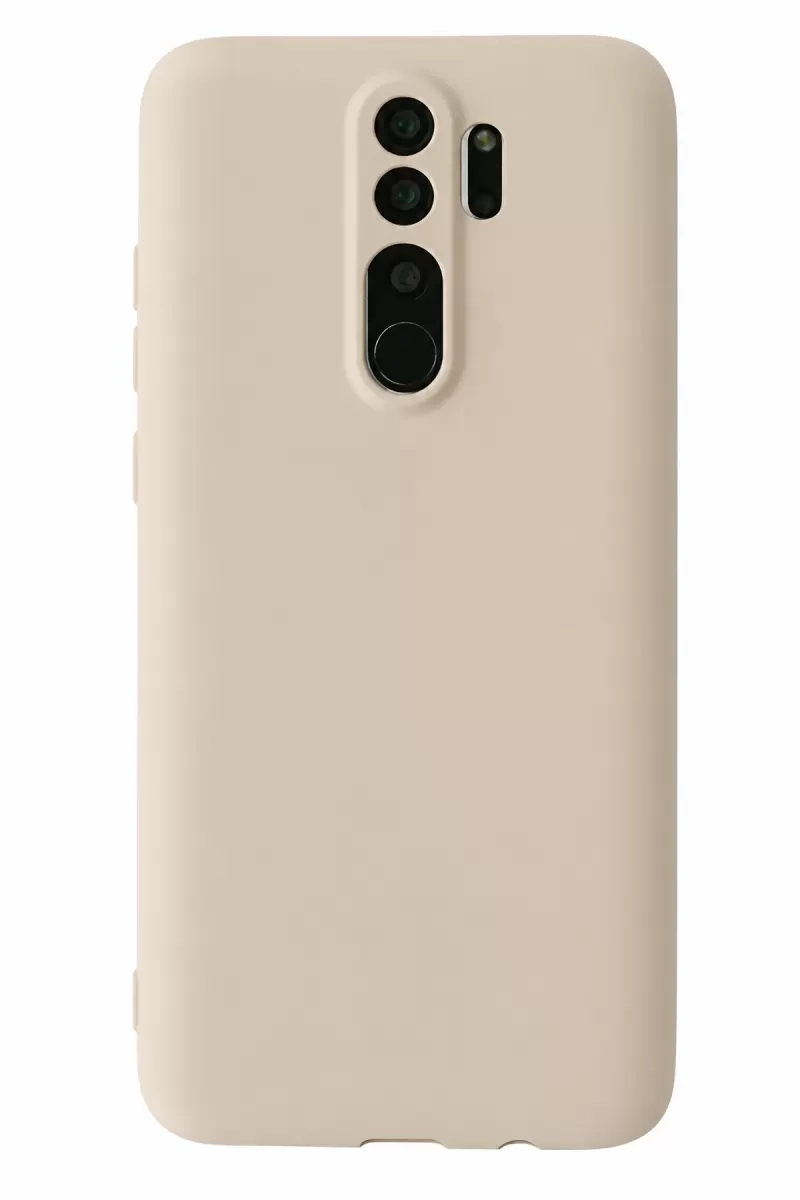 Mey İthalat®   Redmi Note 8 Pro Kılıf First Silikon - Krem