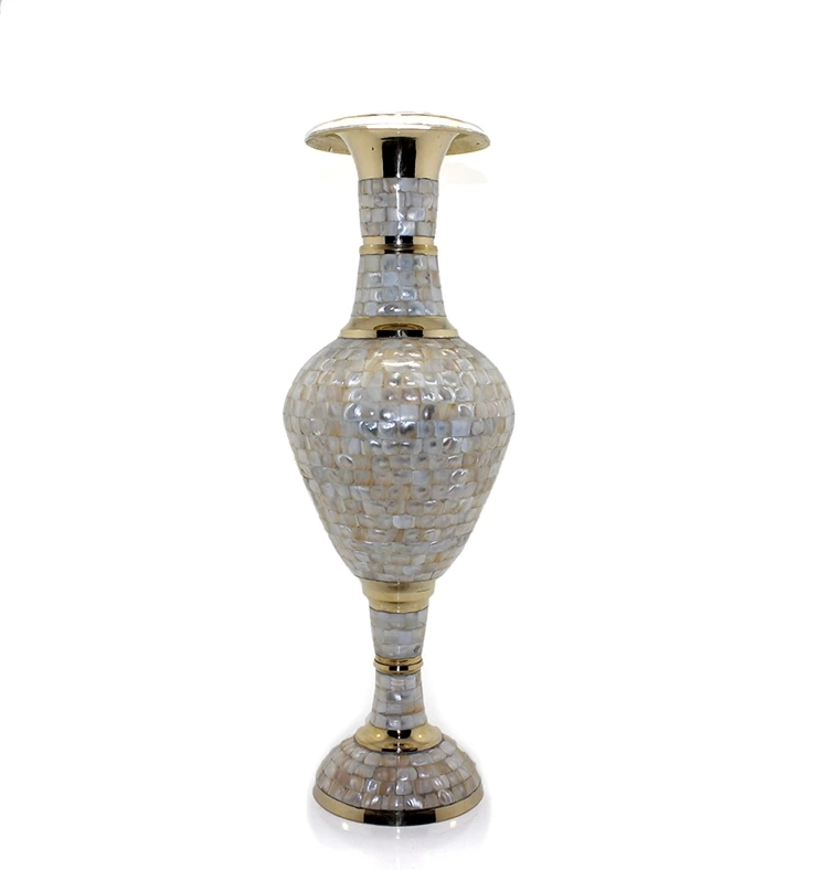 Pirin Sedefli Vazo 35 Cm Ksk128
