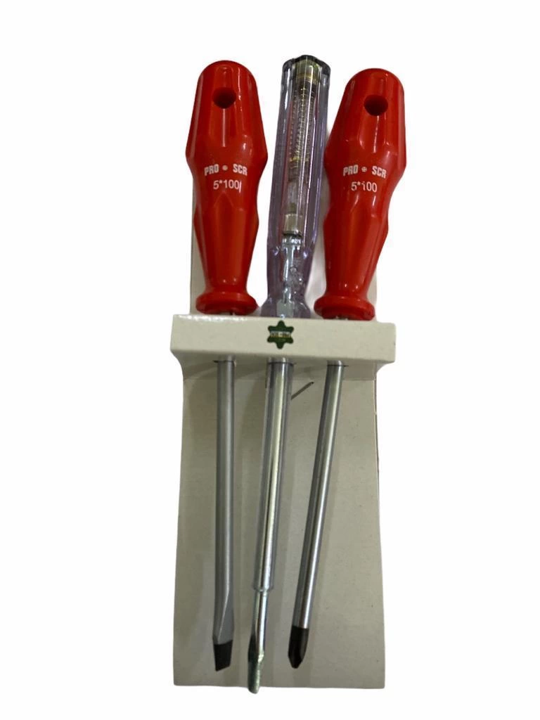 Mey İthalat® Pro-Scr 02643 3 Parça Tornavida Seti