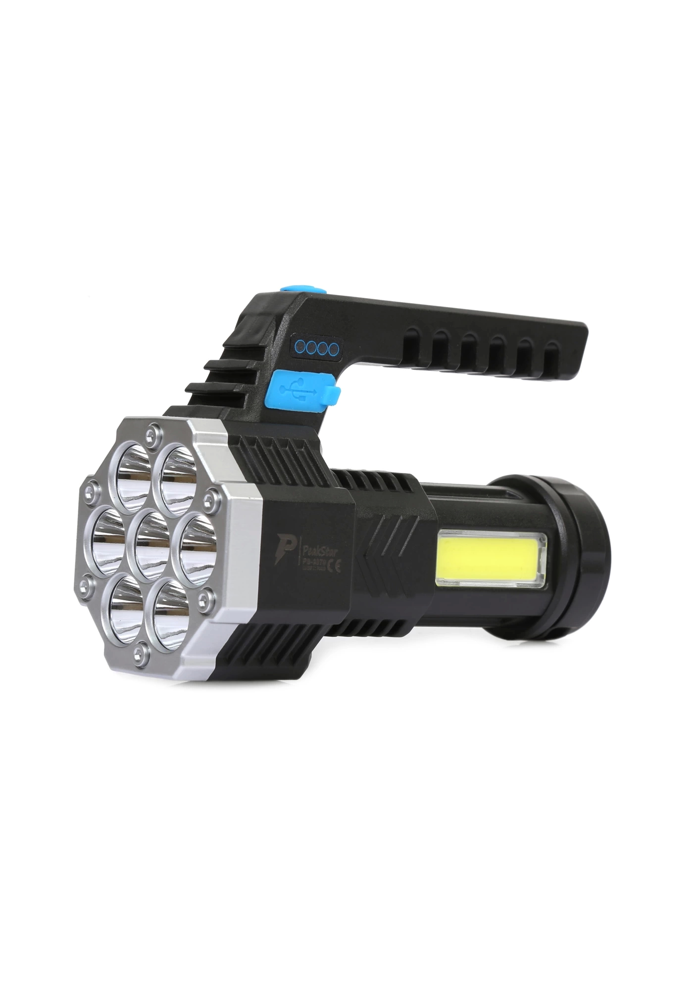Ps-3879 Usb arj Gstergeli arj Edilebilir 7*xpe +cob Led El Feneri