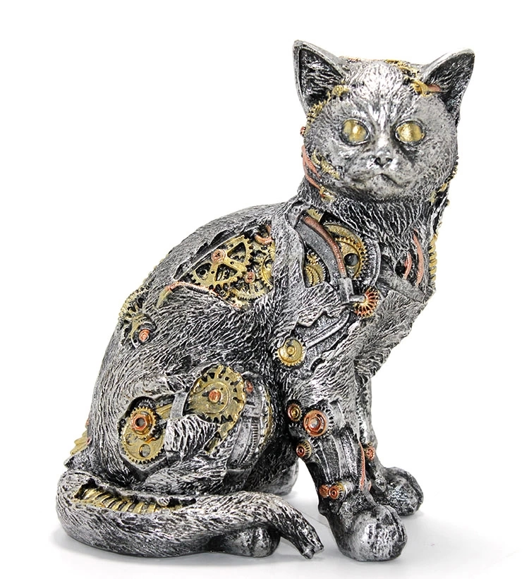 Steampunk Polyester Kedi Figr Alk2454
