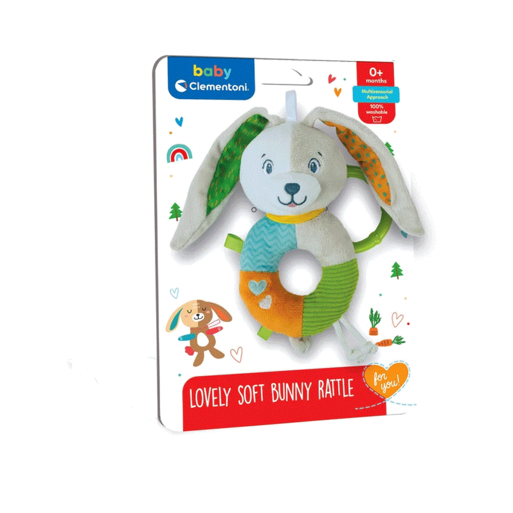 BFS Nessiworld 17787 Baby Clementoni - Sevimli Tavşan Çıngırak