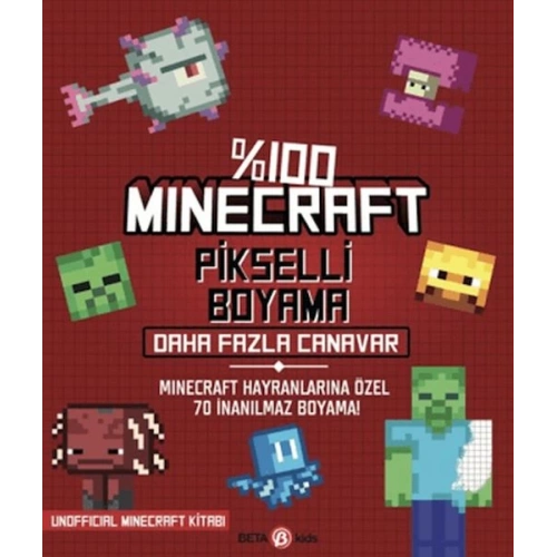 %100 Minecraft Pikselli Boyama - Daha Fazla Canavar
