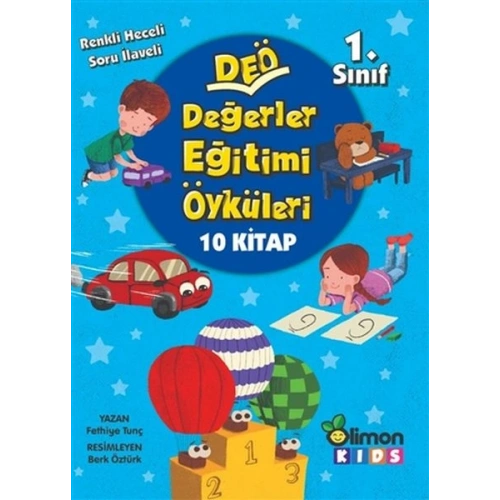 1. Sınıf DEÖ Değerler Eğitimi Öyküleri - (10 Kitap Takım)