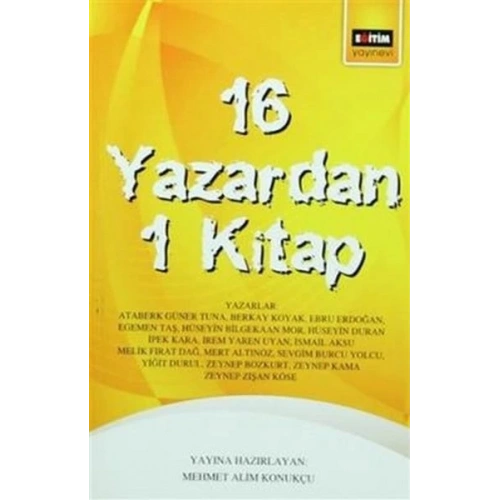 16 Yazardan 1 Kitap
