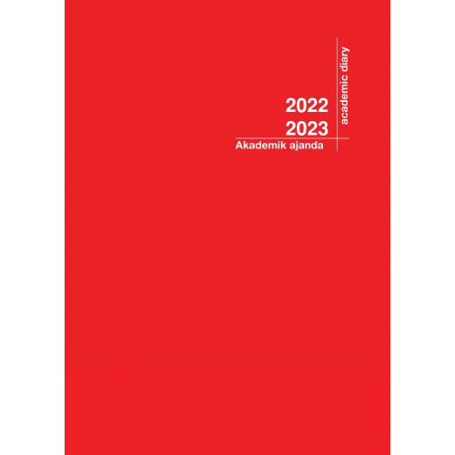 2022-2023 Akademik Ajanda 21X29 Kırmızı