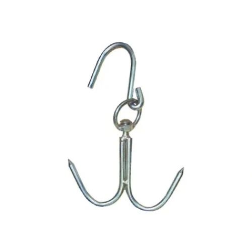 8 Mm Kasap Et Kancası - 2&39li Dönerli Set - Paslanmaz Çelik - Et İşleme - Hijyenik - Düzenli - Dayanıklı - Uzun Ömürlü