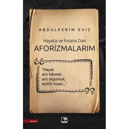 Aforizmalarım