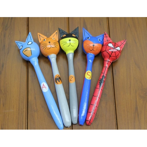 Ahşap 5li Marakas Seti Polos:12