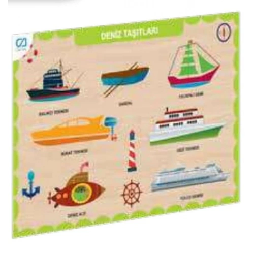 Ahşap Deniz Taşıtları Eğitici Set