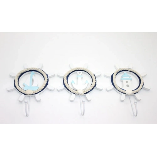 Ahşap Marin Dümenli Askılık Alk2476