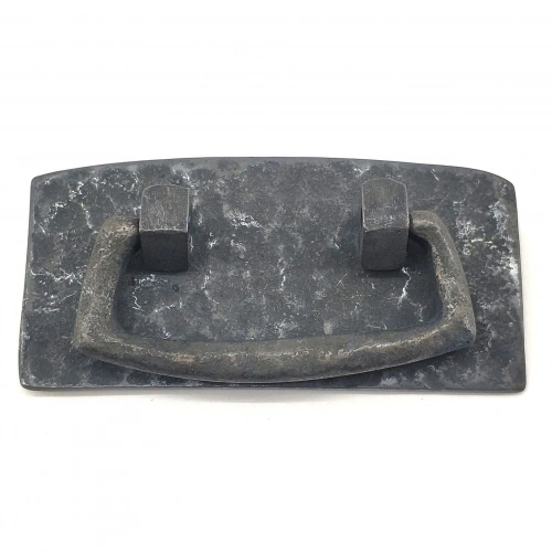 Antika Tarz Dekoratif Pirinç Otantik Dövme Kapı Kulbu - 45x90 Mm, Oksit