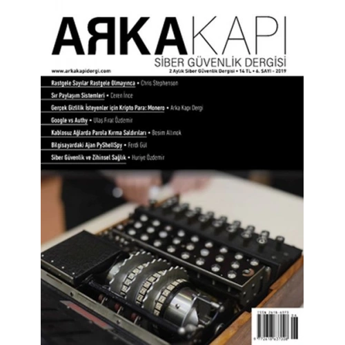 Arka Kapı Dergi 6.Sayı 2019