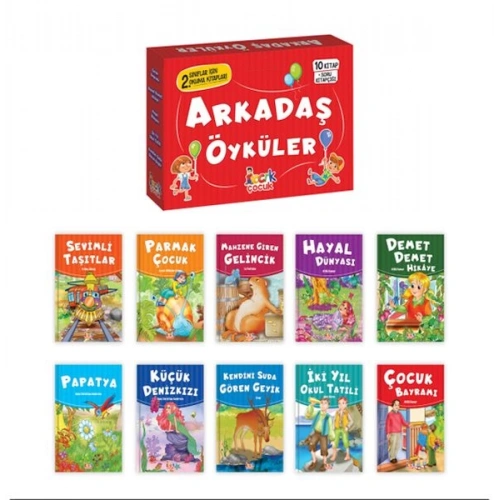Arkadaş Öyküler - (10 Kitap+Soru Kitapçığı)