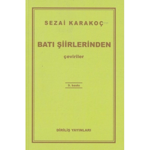 Batı Şiirlerinden Çeviriler