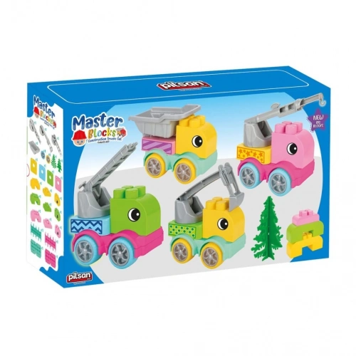 BFS 03 607 MASTER BLOKLAR İNŞAAT KAMYONLARI SETİ