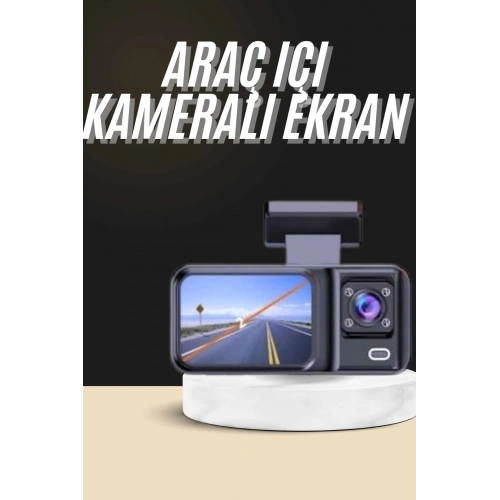 BFS 1080p Sürüş Kaydedici 2 İnç Araç Araba Ön İç Arka DVR IPS Ekran