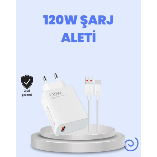 BFS 120 Watt Turbo Şarj Cihazı Xiaomi Redmi Note 10 11 12 Uyumlu