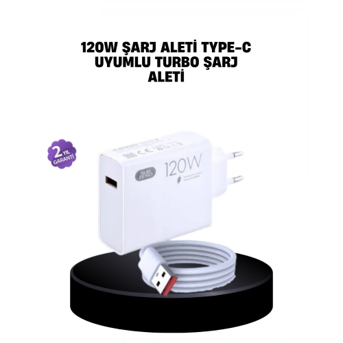BFS 120W Mi Turbo Destekli Hızlı Şarj Cihazı Type-C Uyumlu Akım Korumalı