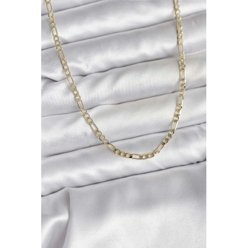 BFS 14K Gold Renk Kaplama Kuşgözü Zincir Model Pirinç CM Kadın Kolye