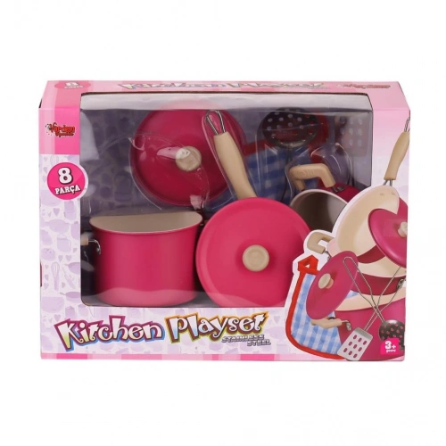 BFS   1818-6A Emaye Tencere 8 Parça -Vardem Oyuncak