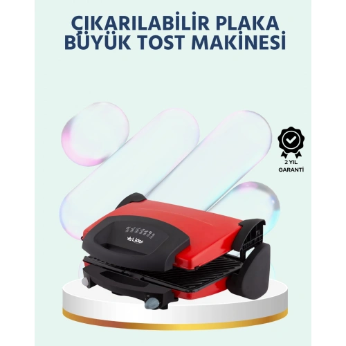 BFS 2000W Tost ve Izgara Makinesi – Granite/Teflon Plaka Seçenekli