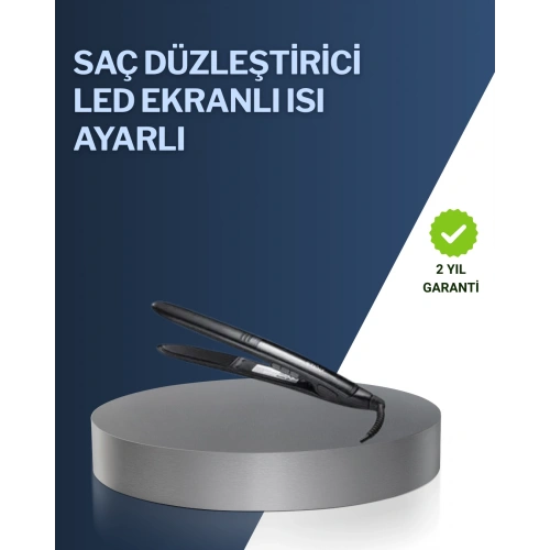 BFS 2025 Yeni Seri Dijital Ekranlı Isı Ayarlı Saç Düzleştirici Titanyum Kaplama A Kalite