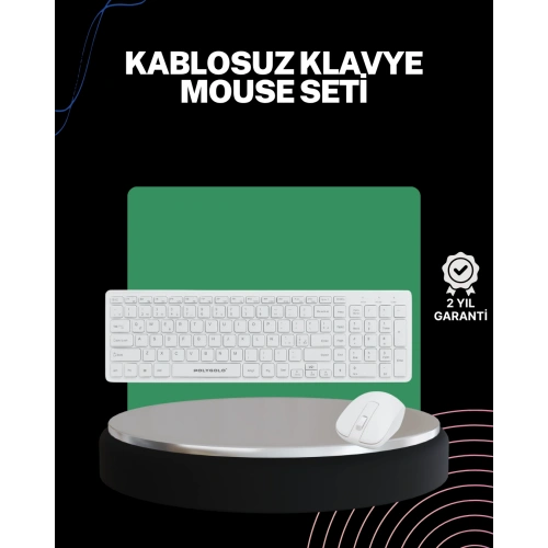 BFS 2.4 Ghz Wireless Kablosuz Klavye Mouse Seti Tv Pc Uyumlu