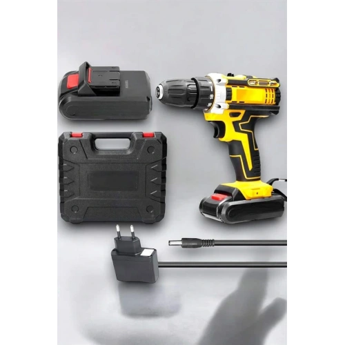 BFS 24 Parça Çift Bataryalı Şarjlı Matkap Seti 24W Motor ve Otomatik Mil Kilitli Tasarım