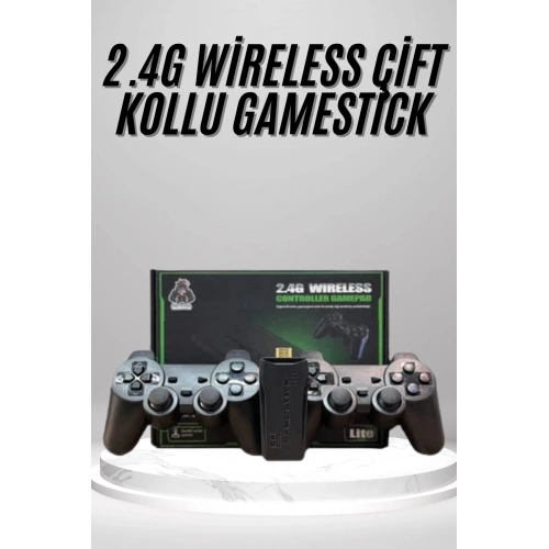 BFS 2.4g Uyumlu Kablosuz Çift Kol Atari Retro 20000 Oyun Game Stick