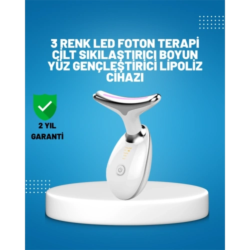 BFS 3 Modlu Boyun ve Yüz Bakım Cihazı – EMS, Temizleme, Sıcak Masaj ve Renkli Işık Terapi Özellikli