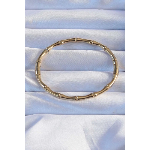 BFS 316L Çelik Altın Renk Kemik Model Bileklik