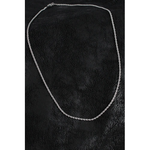 BFS 316L Çelik Halat Zincir Model Gümüş Renk Erkek Kolye