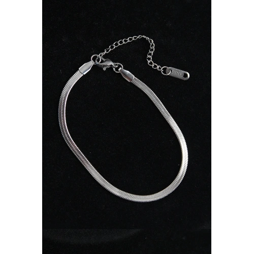 BFS 316L Çelik İtalyan Model Gümüş Renk Erkek Bileklik