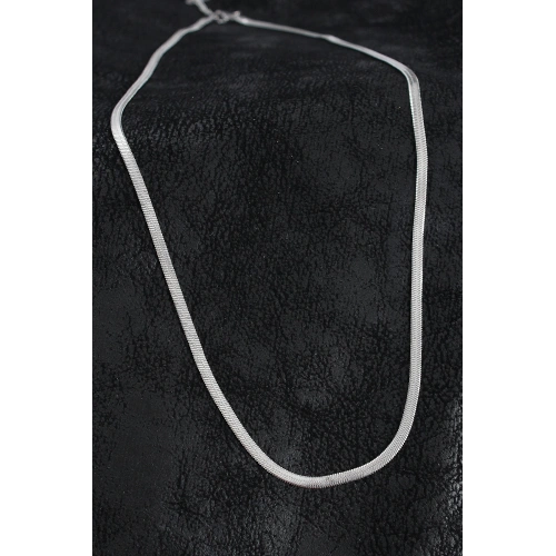 BFS 316L Çelik Klasik İtalyan Zincir Model Gümüş Renk Erkek Kolye