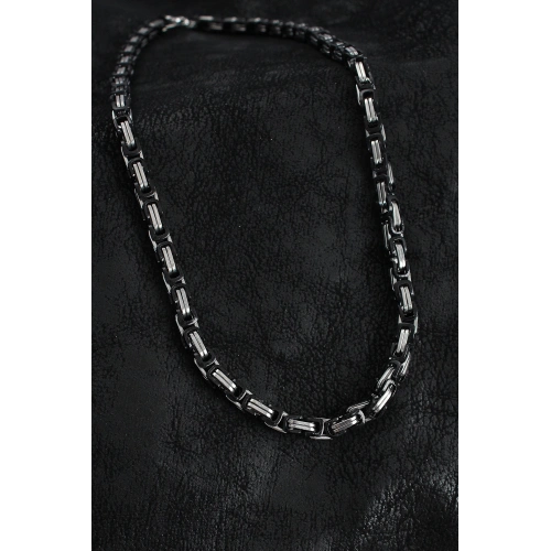 BFS 316L Çelik Kral Zincir Model Gümüş Renk Erkek Kolye