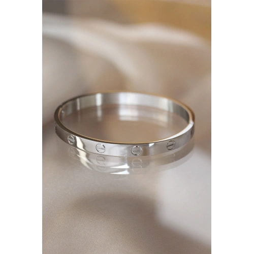 BFS 316L Çelik Silver Renk Bilezik