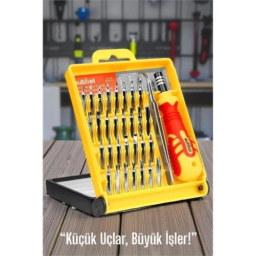 BFS 32 Parça Hassas Tornavida Seti – Manyetik Uçlu | Elektronik, Saat, Telefon Tamiri İçin