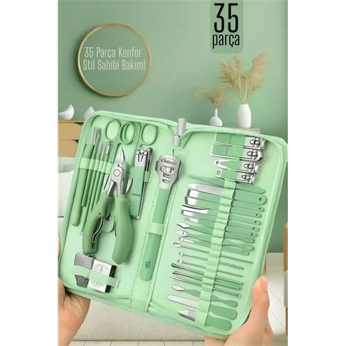 BFS  35 Parçalı Profesyonel Manikür Pedikür Seti – Bakım Çantası | Evde Profesyonel Tırnak Bakımı