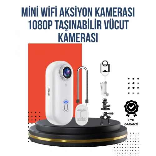 BFS 360° Klipsli Manyetik Spor Kamera Yüksek Çözünürlük