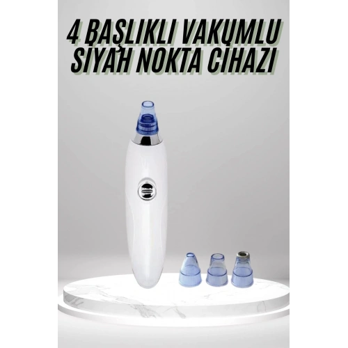 BFS 4 Başlıklı Pilli Vakumlu Siyah Nokta Temizleyici Akne Ve Sivilce Önleyici