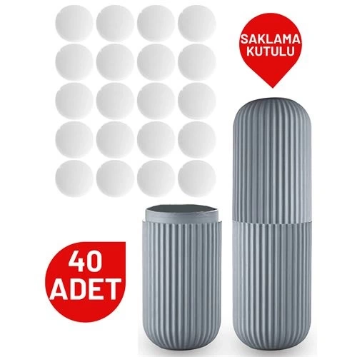 BFS  40 Adet Tablet Güve Topu Naftalin Kutulu Set