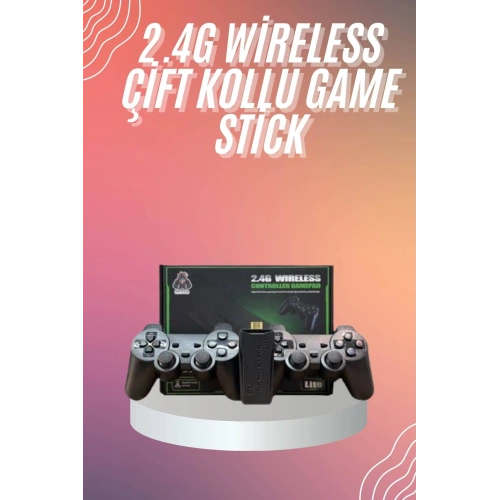 BFS 4k Game Stick Oyun Konsolu 2.4g Kablosuz Çift Kol Nostaljik Oyunlar