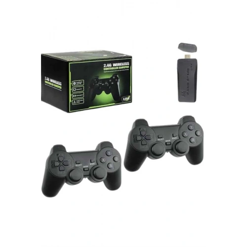 BFS 4k Game Stick Oyun Konsolu 2.4g Kablosuz Çift Kol Nostaljik Oyunlar