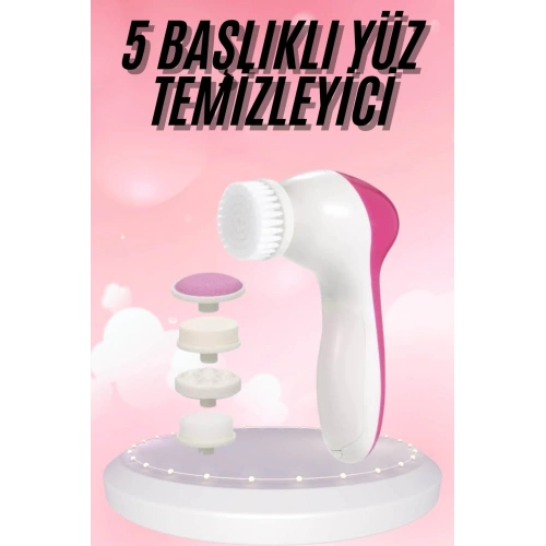 BFS 5 Başlıklı Titreşimli Cilt Temizleme Seti Canlandırıcı ve Onarıcı