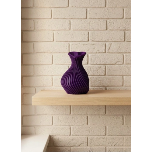 BFS 5 cm Mor Kalp Formlu Mini Vazo Modern Mini Dekor Ürünü