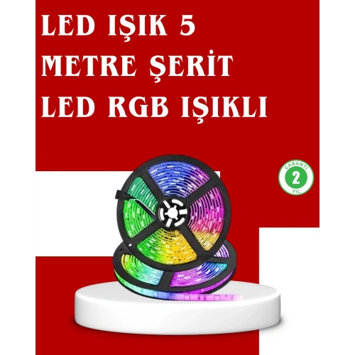 BFS 5 Metre Kumandalı RGB Şerit LED Aydınlatma